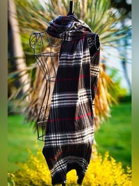 Authentic UK Plaid Blanket Scarf